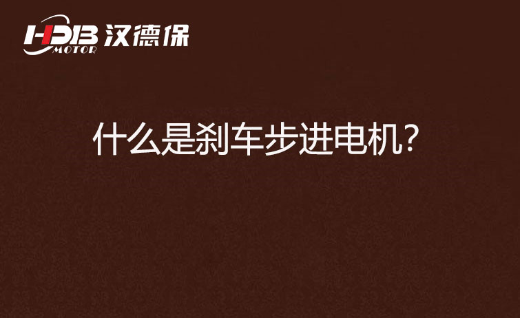 什么是剎車步進(jìn)電機(jī)？